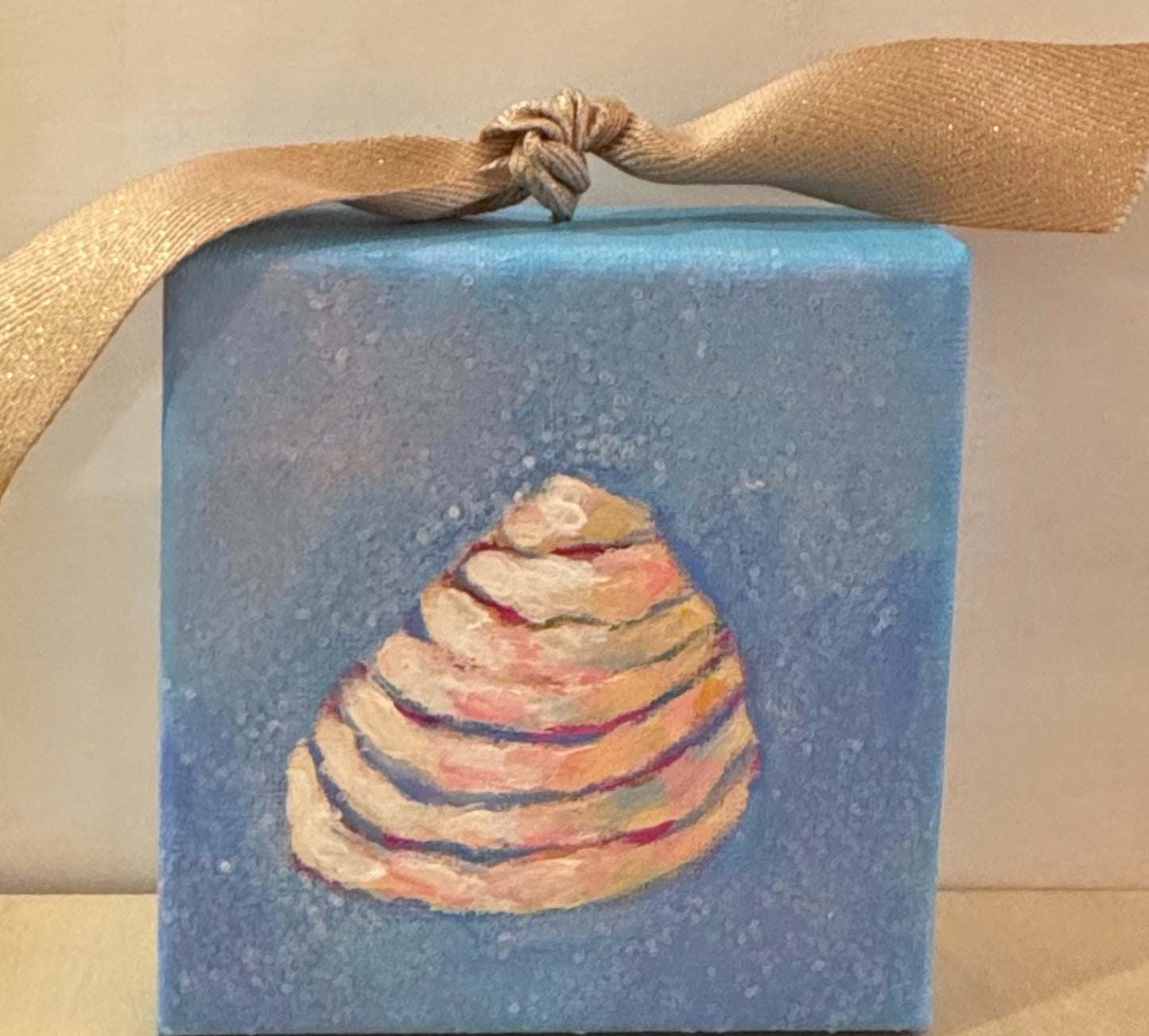 Pawleys Shell Mini Canvas/ornament